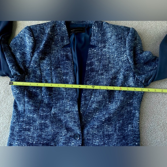 BCBG MAXAZRIA BLAZER JACKET "joplin" blue size L - Picture 7 of 12